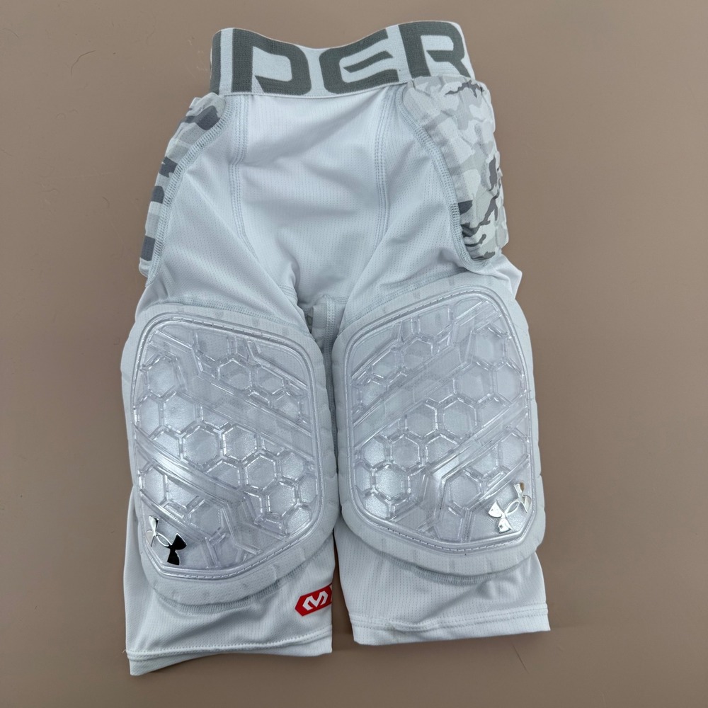 Under Armour Youth Small White HeatGear McDavid HEX Padded Football Girdle YS‎